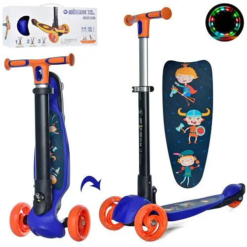 Самокат дитячий MAXI iTrike JR 3-060-35-BL складний