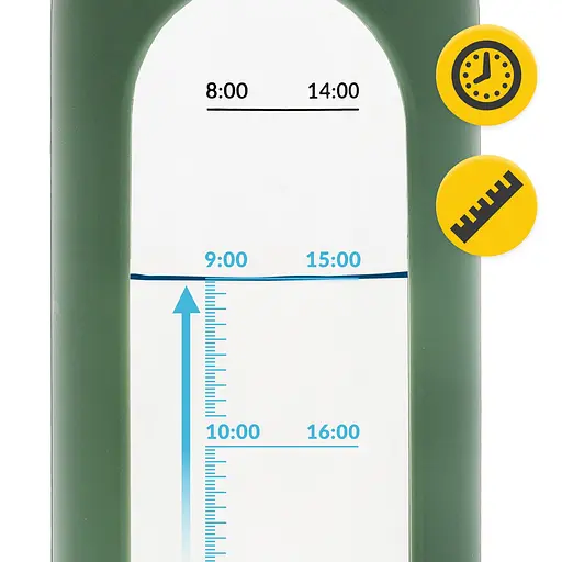 Пляшка для води 4FIZJO спортивна 1000 мл скляна Olive (P-5905973403900) - фото 5