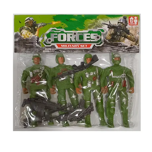 Набор военных 767-22MK 4солдата с оружием, в пакете (6981060420226) - фото 1