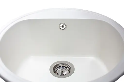 Кухонная мойка гранитная Miraggio Malibu white 516x516x220 00208502, Белый - фото 3