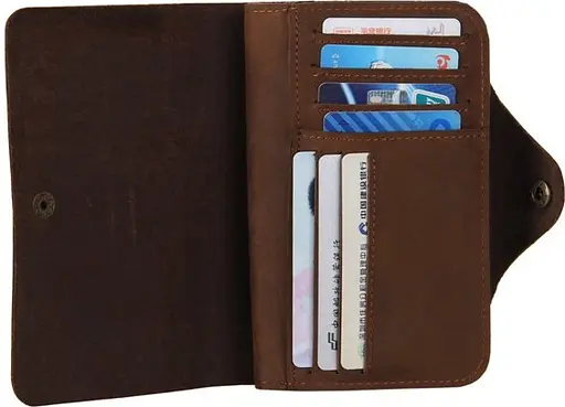 Мужской кожаный кошелек Vintage 15х10 см acs0015346 - фото 9