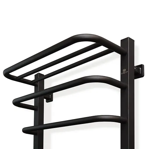 Электрический полотенцесушитель Navin Fortis 480x800 Sensor левый черный муар 12-228053-3680, Черный матовый, Левое, Электронный - фото 6