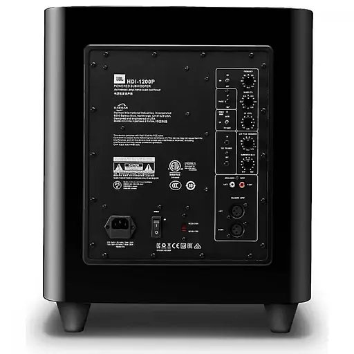 Сабвуфер активний JBL HDI-1200P Black Gloss (JBLHDI1200PBLQ) - фото 5