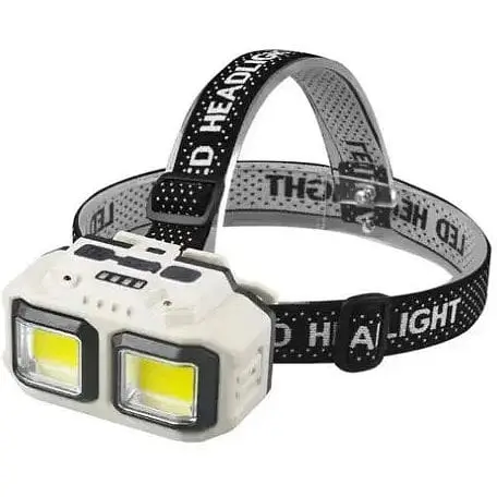 Яркий налобный фонарь Rablex RB 971 с красным и белым светом аккумуляторный с датчиком движения 18650 IP44 - фото 1