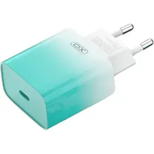 Сетевое зарядное устройство для XO CE18 (EU) PD30W USB-C fast charging charger Синий - фото 1