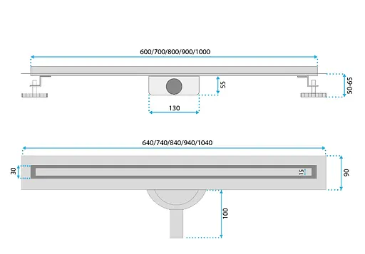 Трап для душу Rea Neox 90 Slim Pro black REA-G2711 - фото 6