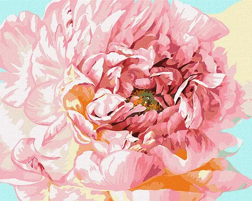 Картина за номерами "Ніжний півонія" Ideyka KHO2996 40х50 см