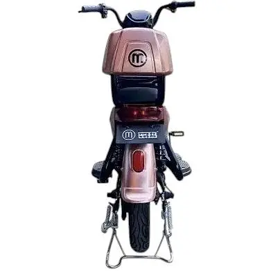 Електричний скутер Scooter 350 Вт (48 В 14.5 Ач) з кошиком рожева бронза - фото 3