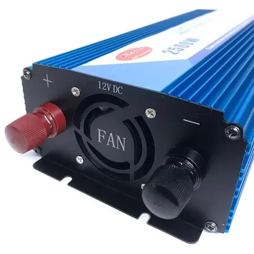 Преобразователь постоянного тока Power Inverter Wimpex авто инвертор 12В-220В WX-2510 2500W Синий - фото 3