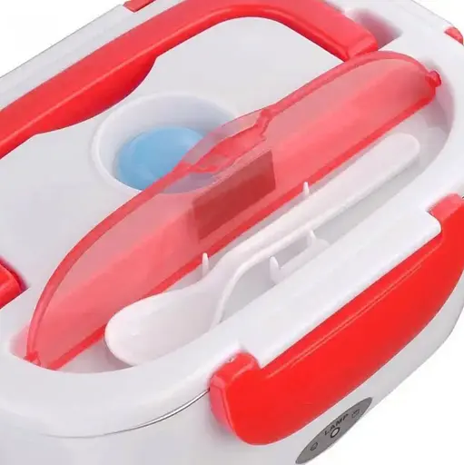 Ланч- бокс с подогревом Electronic Lunchbox от сети 220 В термос для еды 1 л  Красный - фото 5
