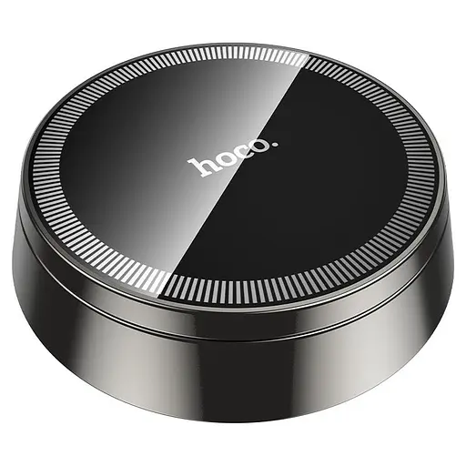 Холдер Hoco H83 Metal ring magnetic car holdercenter console Черный - фото 3