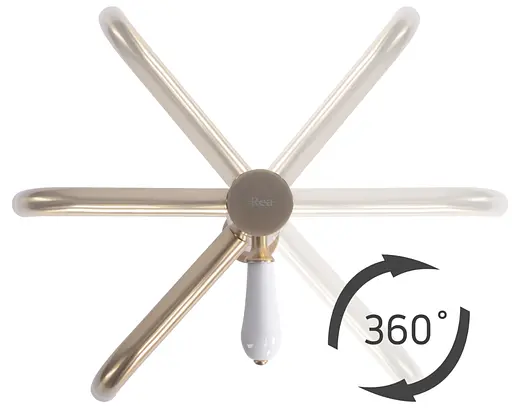 Смеситель для умывальника Rea Serra brushed gold низкий REA-B1144 Золотой - фото 4