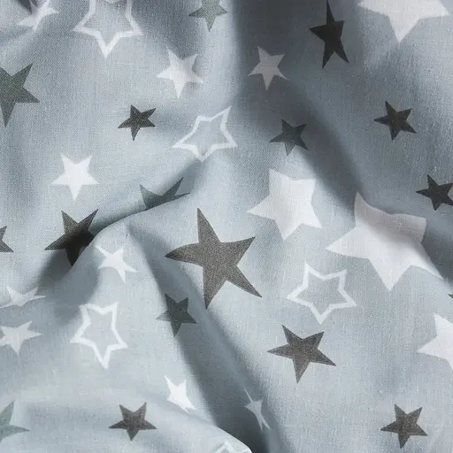 Пододеяльник Moon&Star Бязь Gold Люкс Silver Stars Евро 200x220 см - фото 5