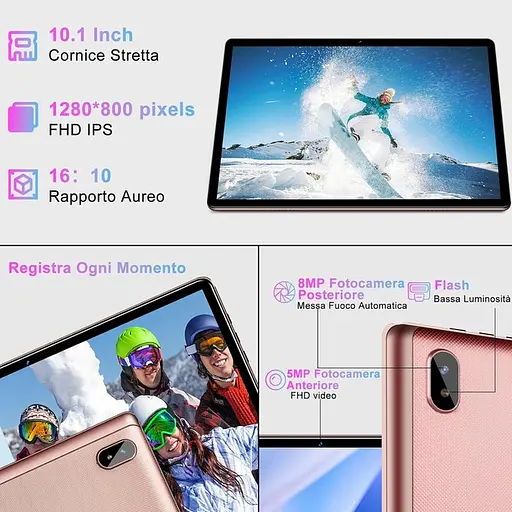Планшет Facetel Q6 12/128GB Rose Gold (LC-1-FR-Q6-M) - фото 3