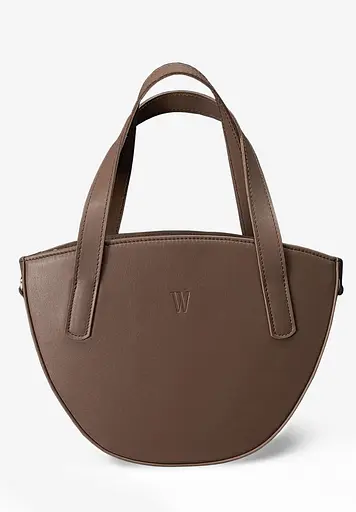 Жіноча шкіряна сумка Bella темно-бежева - фото 6