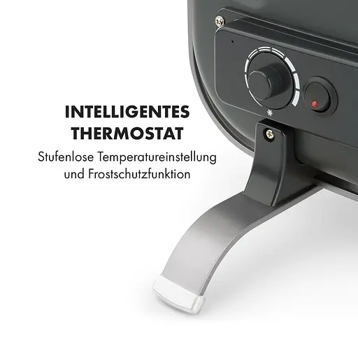 Электрический обогреватель Klarstein HeatPal Marble (10032992) Черный - фото 2