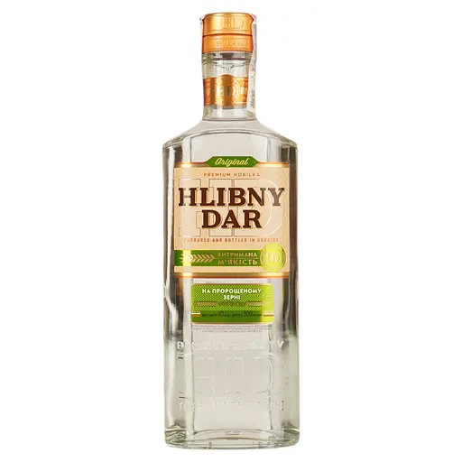 Горілка Хлібний Дар на пророщеному зерні, 40%, 0,5 л (467095) - фото 5