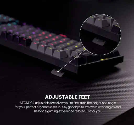 Клавіатура механічна ігрова з підсвічуванням Fantech ATOM MK-886 Black-Grey, Red switch, Eng/Укр/Рус - фото 5