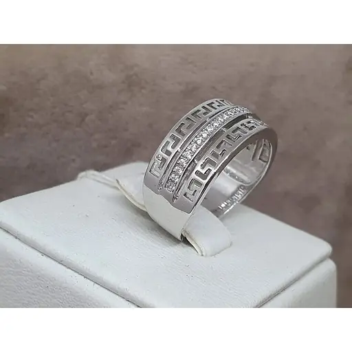 Срібне кільце Silvex 925 з фіанітами. К2Ф/461 17,4 - фото 3