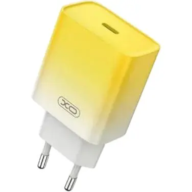 Зарядний пристрій XO CE18 fasr charger Type-C PD/QC 30W Yellow