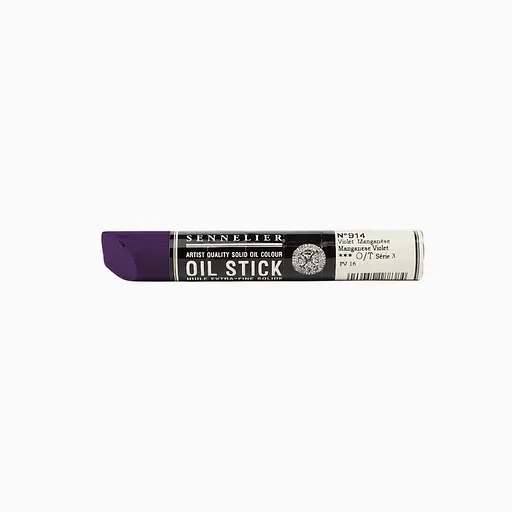 Фарба олійна у формі пастелі Sennelier Oil Stick, 38 мл, S3, Марганцева фіолетова (Manganese violet)