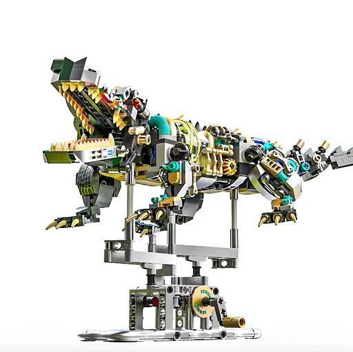 Конструктор крокодил MJI механічний двосторонній живий світ 996 деталей - фото 1