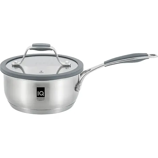 Ковш IQ Be Brave нержавеющая сталь 1.6 л с крышкой 16 см (IQ-4052-16)