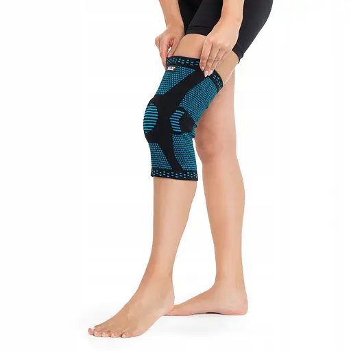 Фіксатор (бандаж) для коліна 4FIZJO зі стабілізацією колінної чашки 1 шт 4FJ0460 Size XL (P-5907739317957) - фото 8