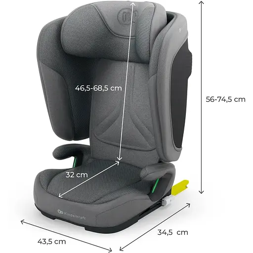 Автокресло Kinderkraft Unity 2 i-Size Grey (KCUNIT02GRY0000) - фото 8