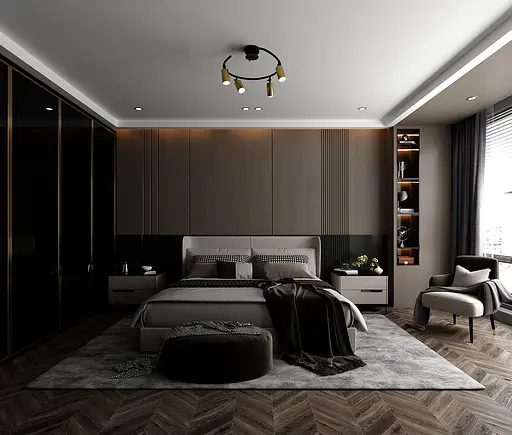 Стельовий світильник SV0042-4 BK+GD - фото 3