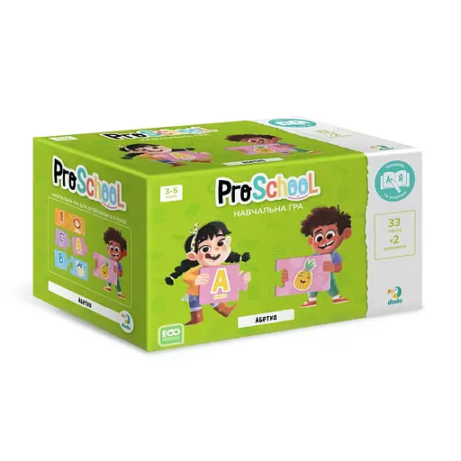 Навчальна гра "Абетка" DoDo Toys 301210, 33 пазли по 2 елементи - фото 1