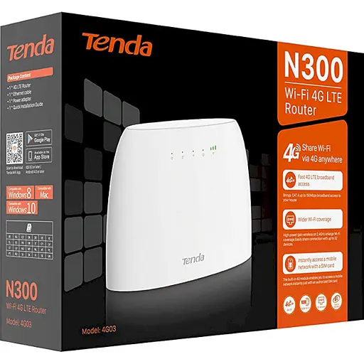 Роутер Tenda 4G 4G03 N300 White 802.11n (4G03) - фото 4