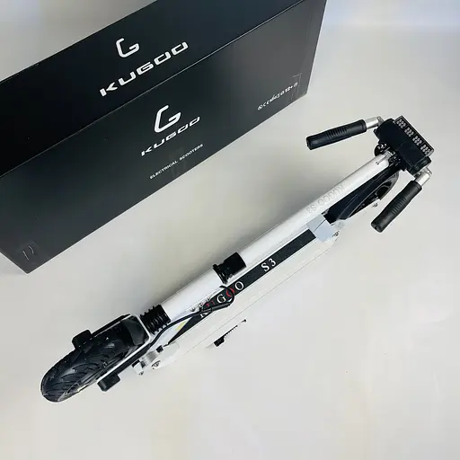 Электросамокат KUGOO S3 Jilong 8.8Ah 450W белый + сумка-чехол - фото 5