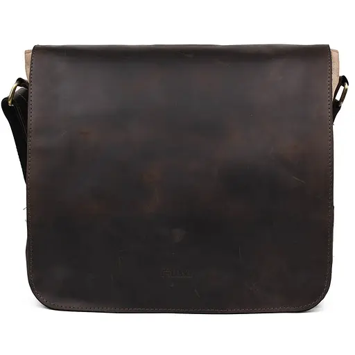 Шкіряна чоловіча сумка через плече TARWA 30х32х7,5 см nsa0001245 - фото 1