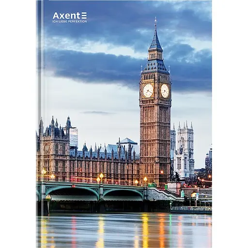 Книга записная Axent City London А4- 96 листов клетка (8425-5-A)