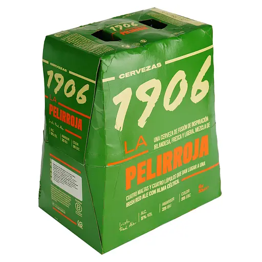 Упаковка пива Estrella Galicia 1906 Galicia Irish темне 5% 1.98 л (0.33 л x 6 шт.)