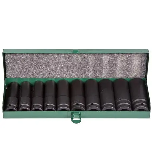 Набір торцевих головок Hans ударні глибокі 1/2 DR 10 предметів (84610М) - фото 1