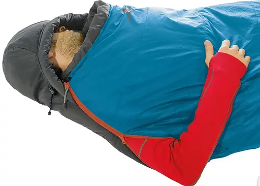 Спальний мішок Ferrino Nightec Lite Pro 600 L/-5°C Blue/Grey Left (86309HBG) - фото 2