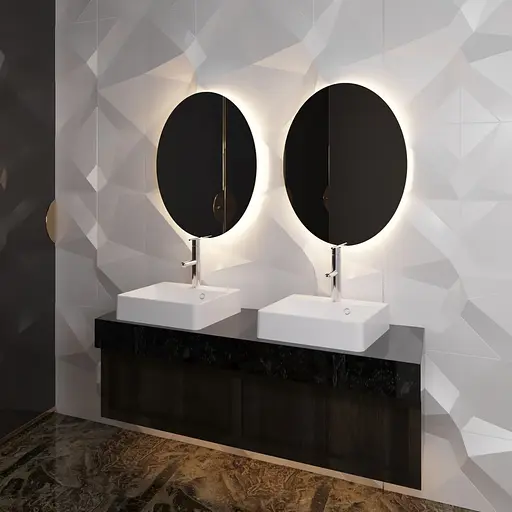 Раковина матова накладна Amidicon Solo 50 500x430 з литого каменю SOLO_50_MAT, Білий матовий - фото 9