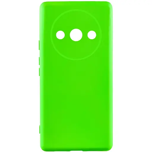 Чехол Lakshmi Silicone Cover Full Camera A для Xiaomi Redmi A3 Салатовый/Neon Green