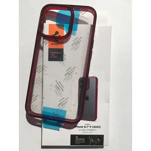 Оригінальний протиударний чохол Spigen Ultra Hybrid для iPhone 13 Pro (6.1") Red Crystal (ACS03263) - фото 3