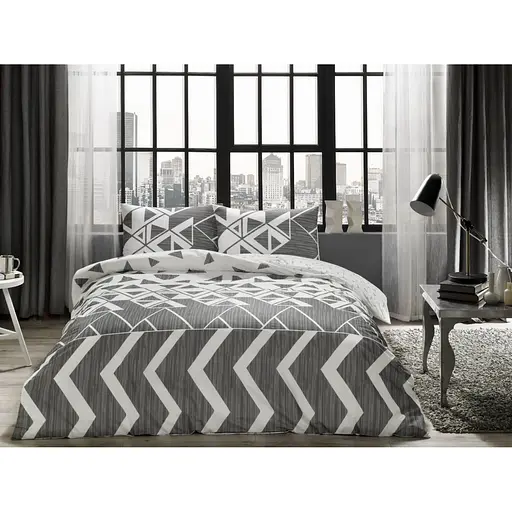 Комплект постельного белья TAC Otto Grey Евро Разноцветный 000230049