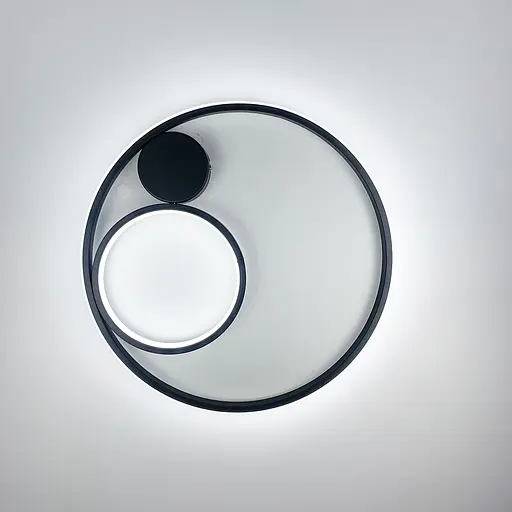 Сучасний настінний або стельовий LED світильник Ø 45 см Line F Арт. WMJ26-450*H70 SandBK - фото 6