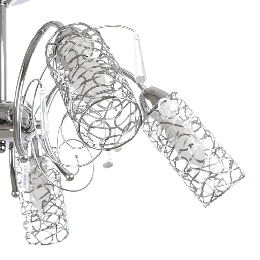Люстра потолочная Brille классическая E14 40W CH (LK-441C/5) - фото 2