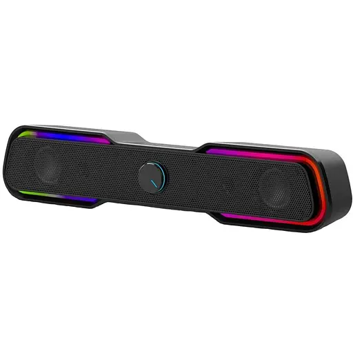 Акустична система 2.0 HP DHE-6002 3.5 мм + USB 6 Вт Sound Bar LED RGB - фото 2
