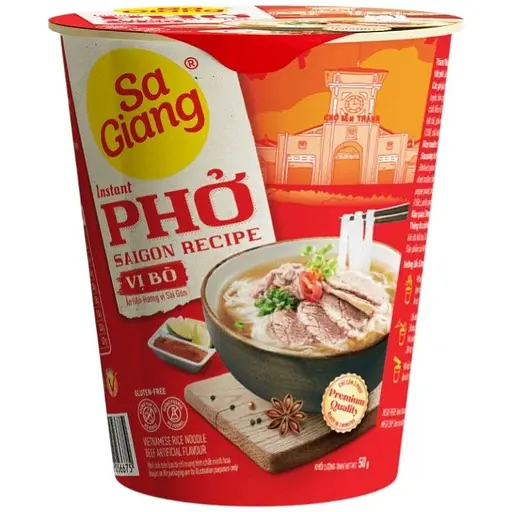 Лапша рисовая Sa Giang Beef Flavor Instant Pho 50 г