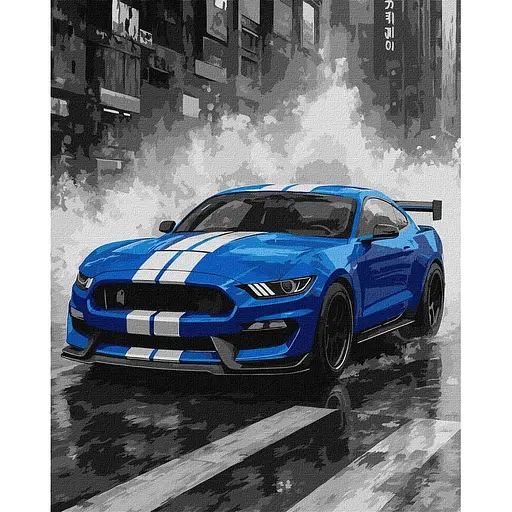 Картина по номерам "Синяя гонка" ©art_selena_ua Идейка KHO5162, 40х50 см - фото 1