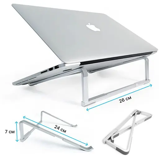 Підставка для ноутбука OfficePro LS-530-S Alloy Aluminum Silver - фото 9