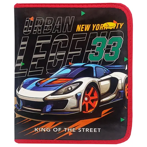 Папка для зошитів на блискавці "King of the street 33" Апельсин АП-1001-2 - фото 1