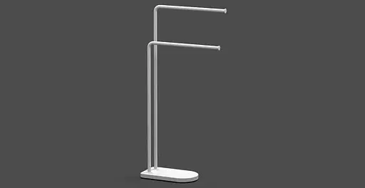 Підставка з двома тримачами для рушника Sonia Nomad 176236 Білий - фото 2